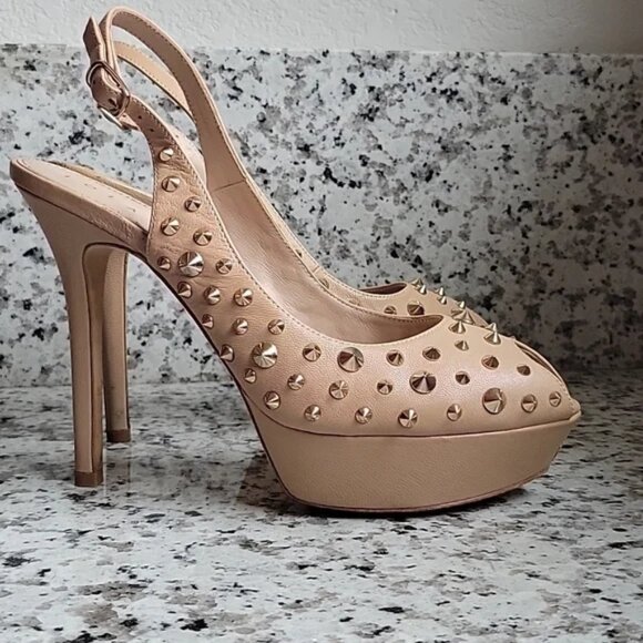 Lola Cruz Slingbacks with spike accent detail EU sz 40 US sz 10 - Picture 7 of 16